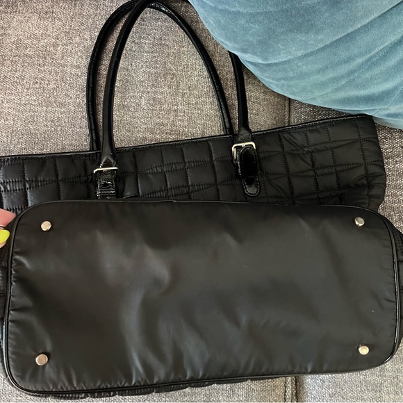 Kate Spade Large Black Quilted Tote/Diaper Bag - Picture 4 of 9